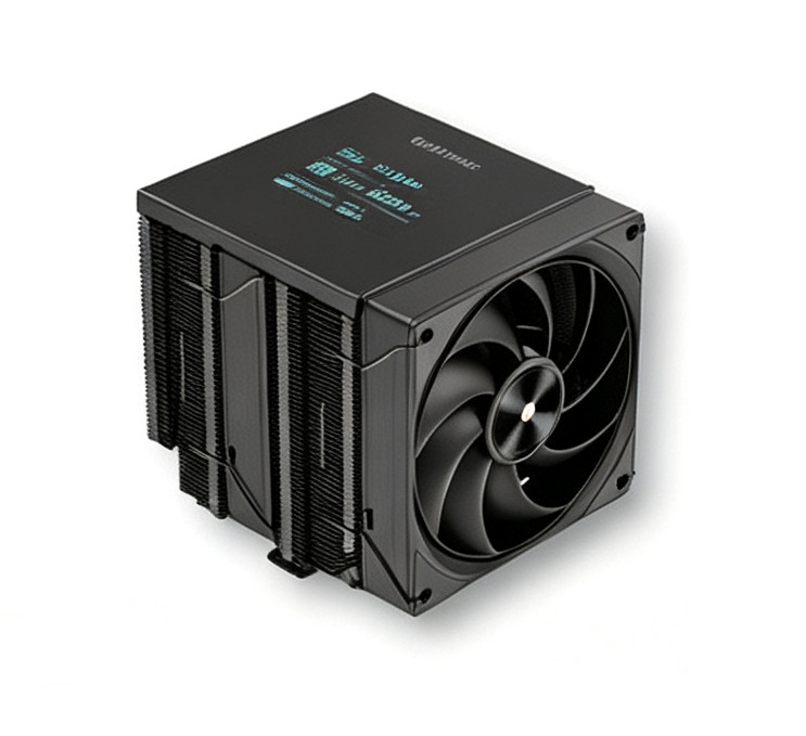 M628-A (LCD BLACK) 黑色无光 LCD 大屏双塔 CPU 散热器